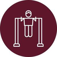 Pull Up Bar Vector Icon