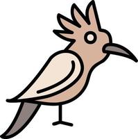 Hoopoe Vector Icon