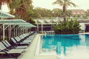 Resort empty swimming pool photo