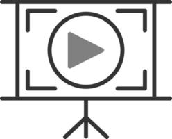 icono de vector de tutorial de vídeo