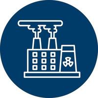 Nuclear Plant Vector Icon