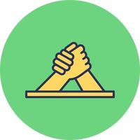 Arm Wrestling Icon vector