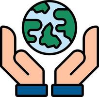 Save Earth Icon vector