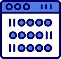Binary Vector Icon
