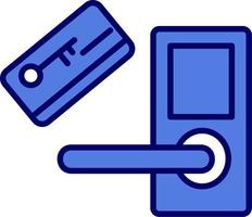 icono de vector de tarjeta clave