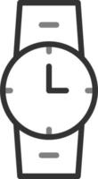 icono de vector de reloj de pulsera