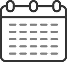 Monthly Calendar Vector Icon