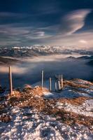 invierno paisaje desde el Alpes foto