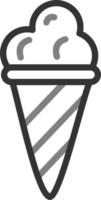 icono de vector de helado