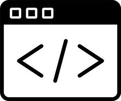 Web Coding Vector Icon