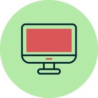 Monitor Screen Vector Icon