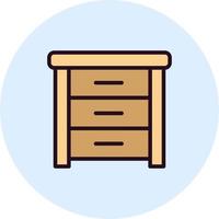 Side Table Vector Icon