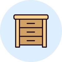 Side Table Vector Icon