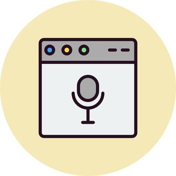 icono de vector de navegador web