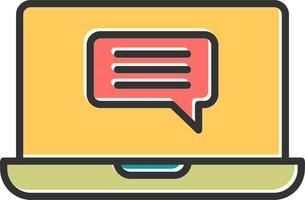 Online Conversation Vector Icon