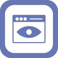 Web Visibility Vector Icon