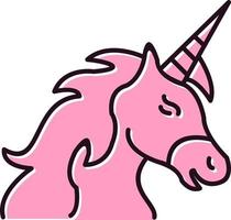 icono de vector de unicornio