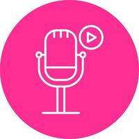 Play Podcast Vector Icon