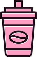 Disposable coffee cup Vector Icon