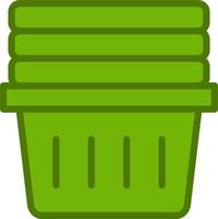 Laundry Basket Vector Icon