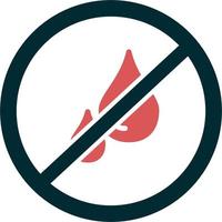 No liquids Vector Icon