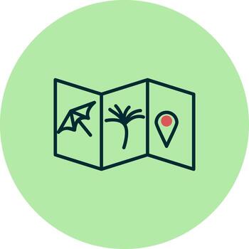 icono de vector de mapa