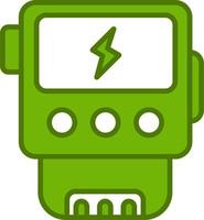 icono de vector de medidor eléctrico