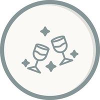 Champagne Glasses Vector Icon