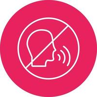No Talking Vector Icon