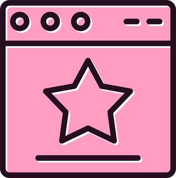 icono de vector de navegador web