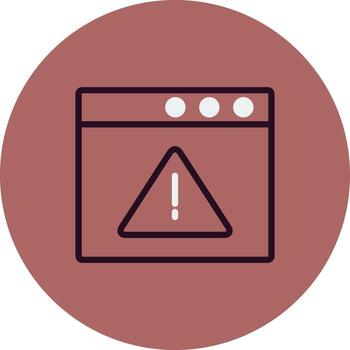 Browser Warning Vector Icon