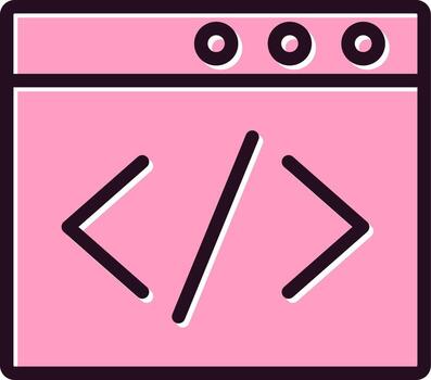 Browser Coding Vector Icon