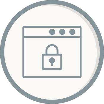 Browser Security Vector Icon