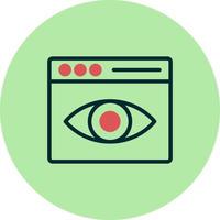Web Visibility Vector Icon