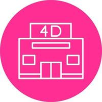 4d Cinema Vector Icon