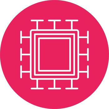 icono de vector de microchip