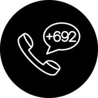 Marshall Islands Dial code Vector Icon