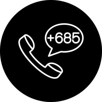Samoa Dial code Vector Icon