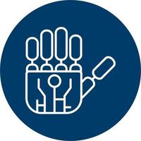 Robotic Hand Vector Icon