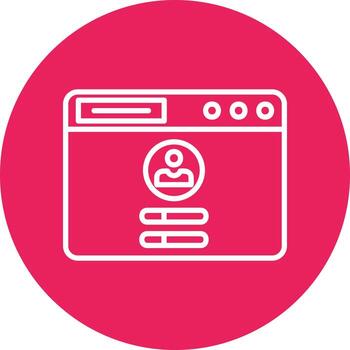 iniciar sesión en icono de vector