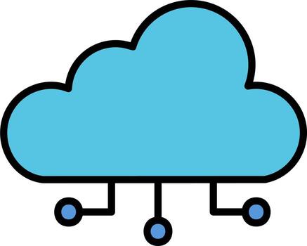 Cloud Computing Vector Icon