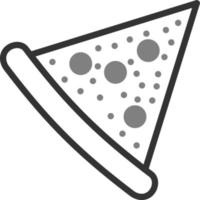 icono de vector de rebanada de pizza