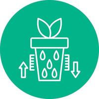 Water Level in plant Vector Icon