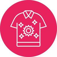 icono de vector de camiseta