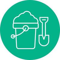 Sand Bucket Vector Icon