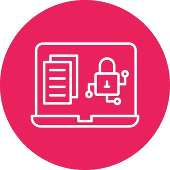 cifrado datos vector icono