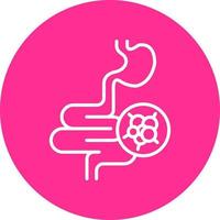 intestinos cáncer vector icono