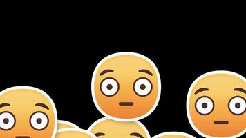 flushed emoji vertical transition video