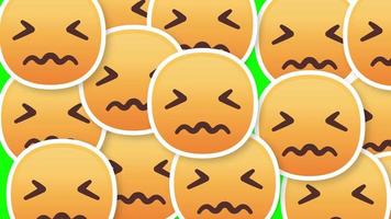 clown emoji horisontell övergång grön skärm video