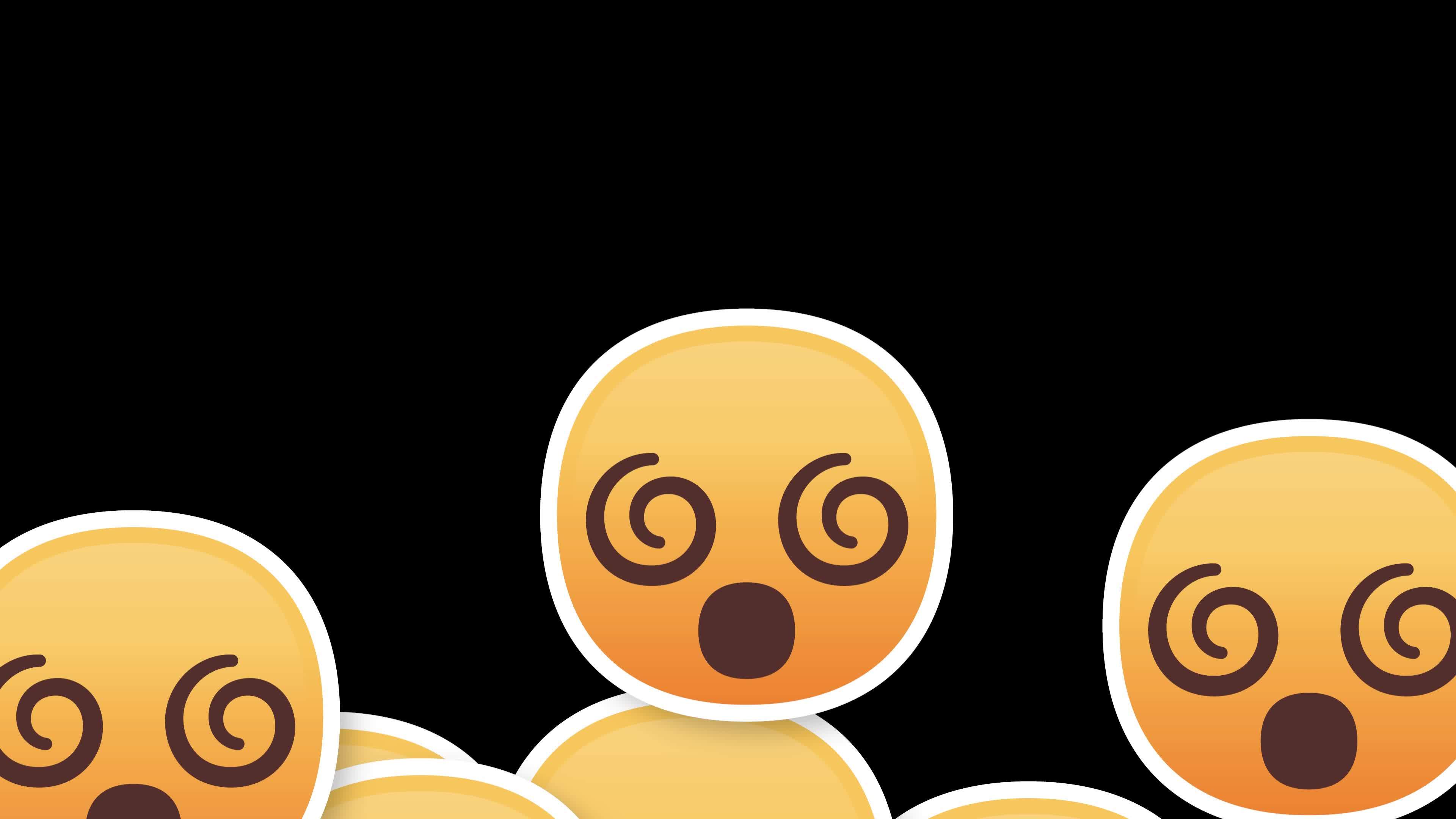 spiral eyes emoji vertical transition 20893629 Stock Video at Vecteezy